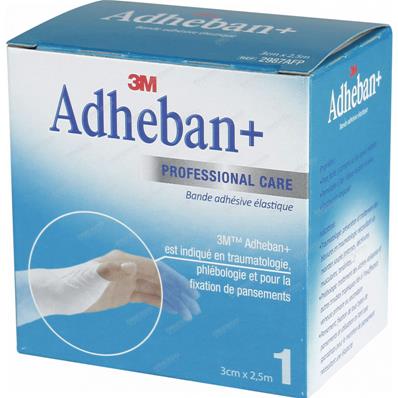 Bande Adhésive Elastique Adheban 3M 3 cm x 2.5 m