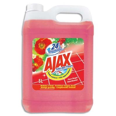 Détergent Multi-Usages Ajax Fleurs Rouges 5 Litres