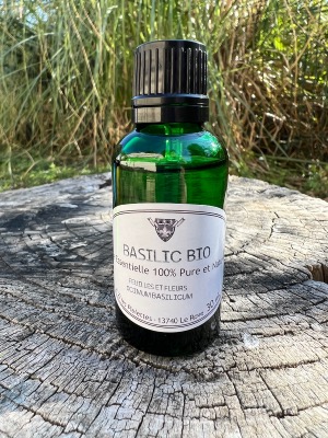 Huile Essentielle Basilic Bio 30 ml 100 % Pure et Naturelle
