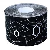 Kinesiology Tape Theraband Adhésive Noir et Blanc 5 cm x 5 m